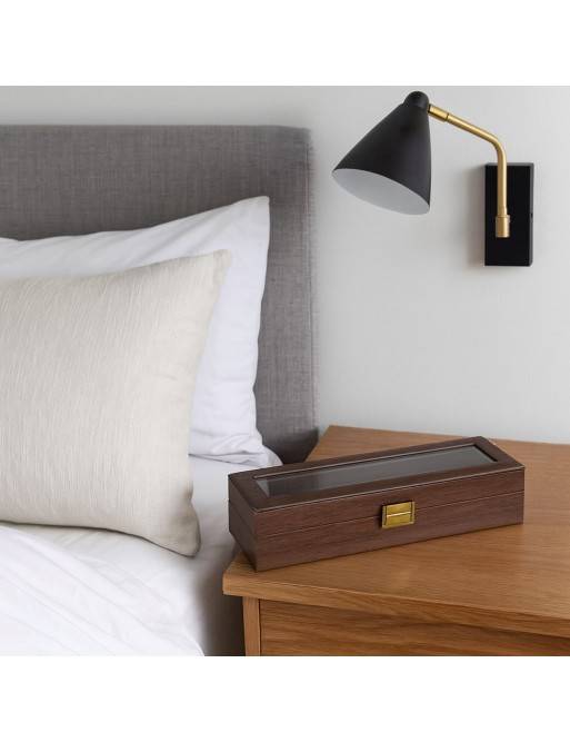 BOÎTE EN BOIS POUR 6 MONTRES BRAN