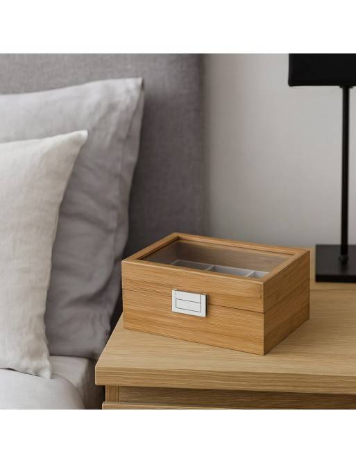 WOODEN BOX FOR 3 WATCHES MODEL CIRO