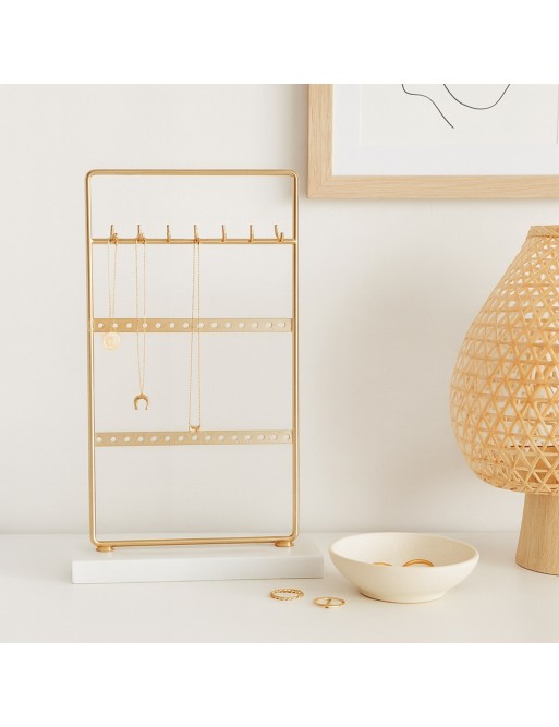 METAL JEWELRY BOX WITH GOLD BASE MODEL FRAME