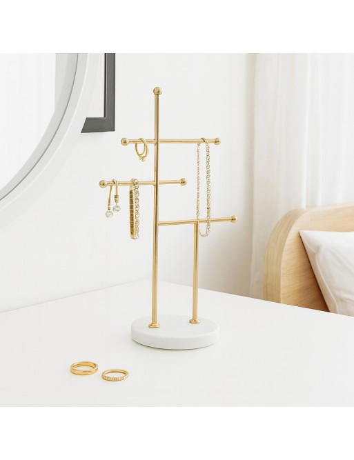 SCHMUCKSCHATULLE AUS METALL MIT GOLDSOCKEL MODELL SUNA