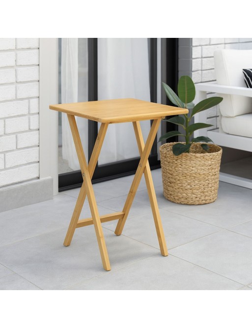 MESA AUXILIAR PLEGABLE DE MADERA MODELO FLEX