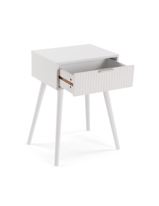WHITE NOLAN MODEL BEDSIDE TABLE