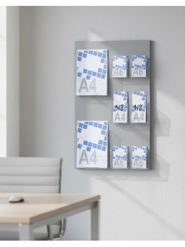 Présentoir Porte-brochures Métallique Mural (A4 et A6)