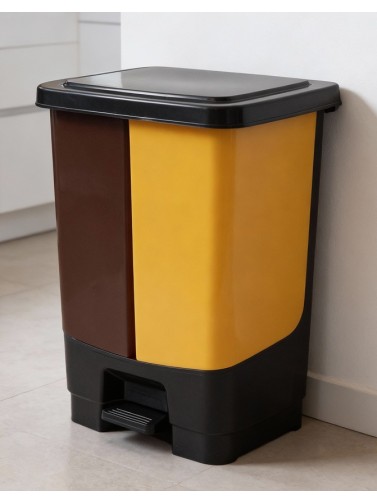 Mülleimer mit Pedal (40L) – 2 Herausnehmbare 20L Behälter