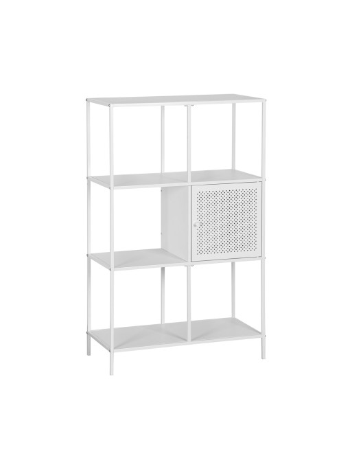 SHELF WITH 4 SHELVES AND DRAWER MODEL NYRA WHITE