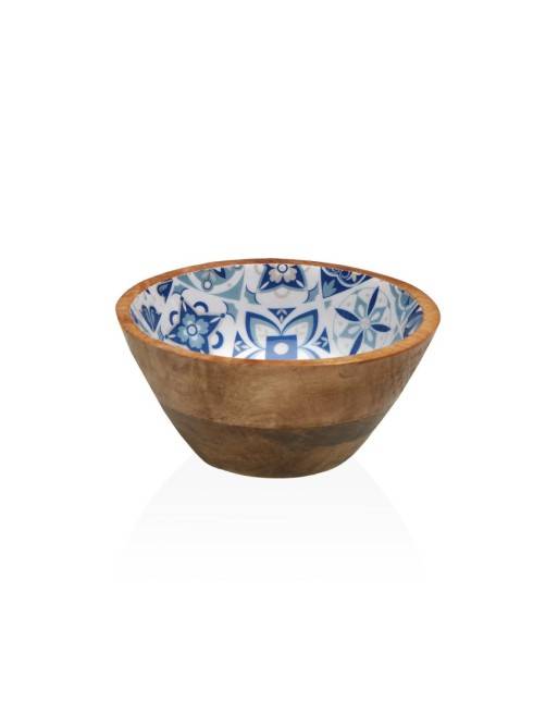 BOL EN BOIS TALAZIA MODÈLE AVEC FINITION ÉMAILLÉE 13 CM