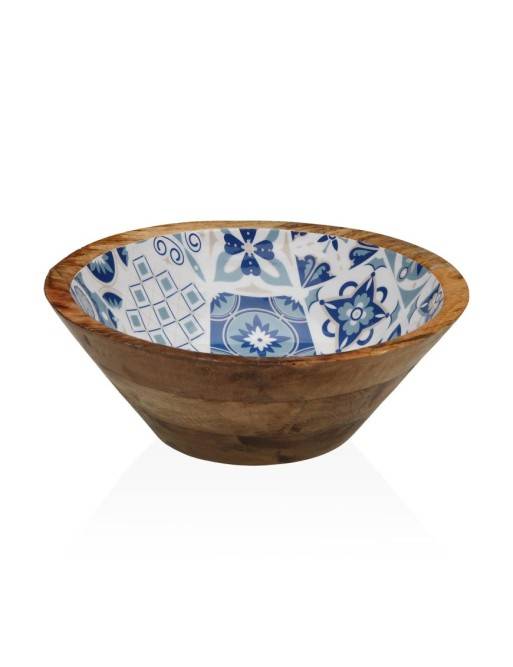 LARGE AZURITE BOWL 30CM DIA. LARGE AZURITE BOWL 30CM DIA.