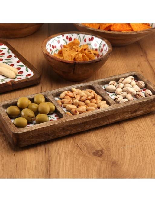 RAVIER TROIS COMPARTIMENTS CHERRIES RAVIER TROIS COMPARTIMENTS CHERRIES