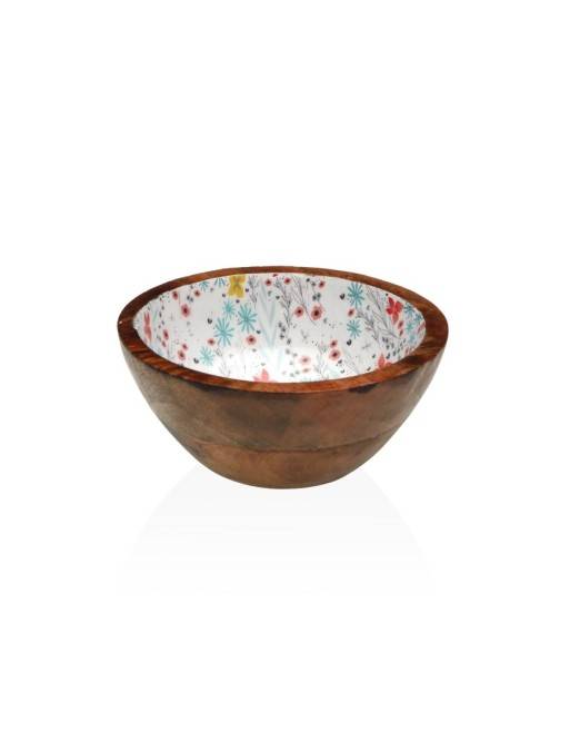 WOODEN BOWL WITH GLAZED FINISH MODEL CAMILA 13 CM