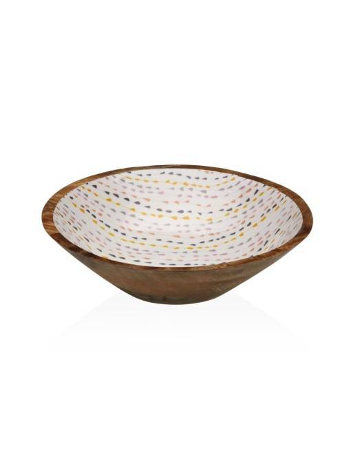 WOODEN BOWL WITH GLAZED FINISH MODEL VITRA 24 CM WOODEN BOWL WITH GLAZED FINISH MODEL VITRA 24 CM