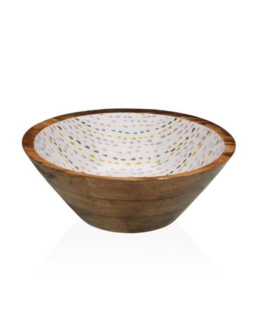 ENSALADERA DE MADERA CONA ACABADO ESMALTADO MODELO VITRA 30CM ENSALADERA DE MADERA CONA ACABADO ESMALTADO MODELO VITRA 30CM