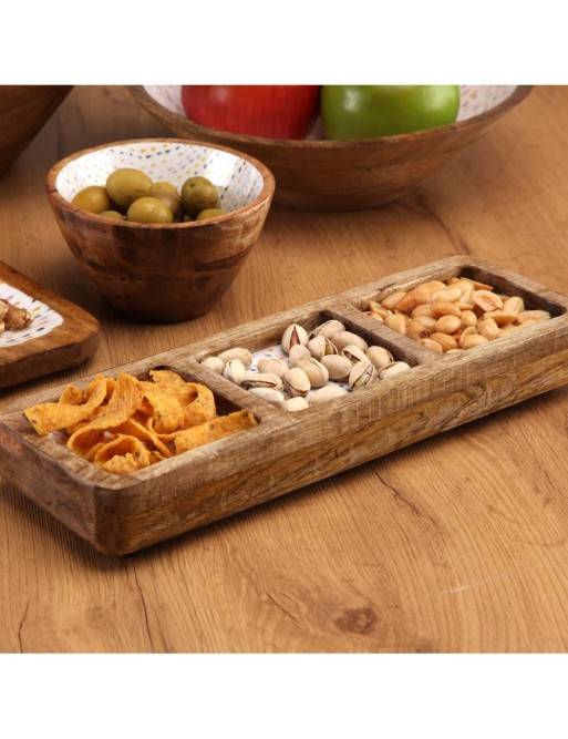 NORDIC DROPS THREE-COMPARTMENT PLATTER