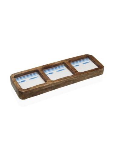 OCEANIC THREE-COMPARTMENT PLATTER