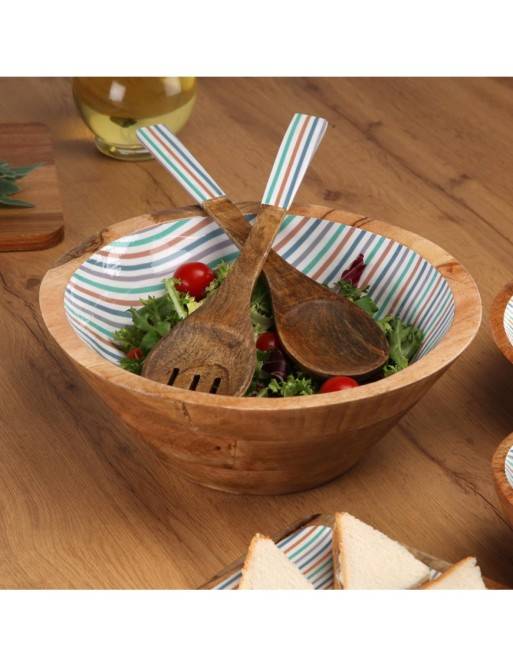 LARGE STRIPES BOWL 30CM DIA.