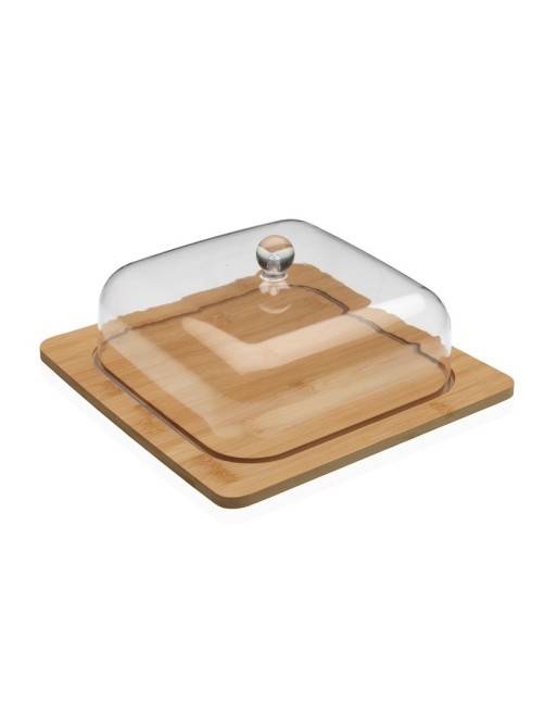 FROMAGEUSE EN BAMBOU CARRÉ AVEC COUVERCLE
