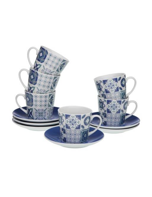 AZURITE TEA CUP SET OF 6 AZURITE TEA CUP SET OF 6