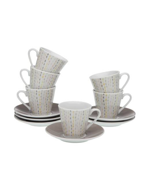 SET WITH 6 VITRA COFFEE CUPS