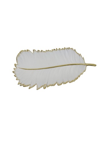 WHITE AND GOLD LEAF MODEL CENTERPIECE