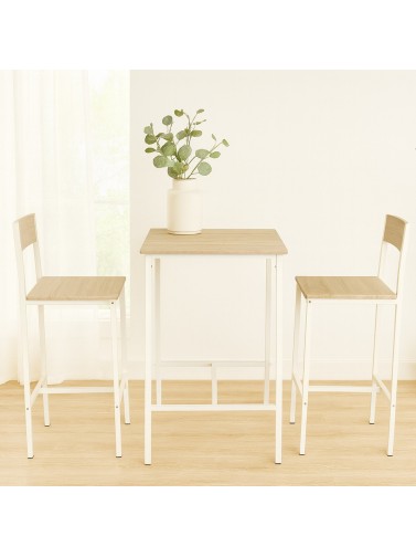 TABLE DE CUISINE AVEC 2 CHAISES MODÈLE YARA