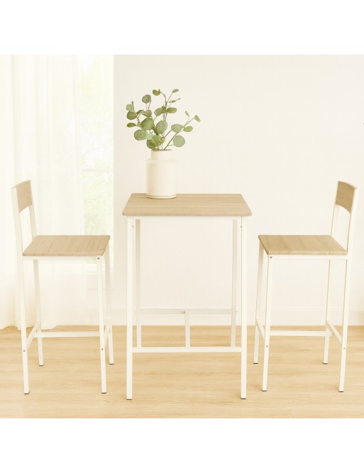 MESA DE COCINA CON 2 SILLAS MODELO YARA