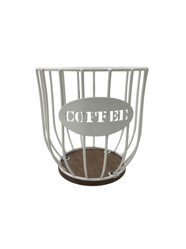 WHITE COFFEE MODEL METAL BASKET