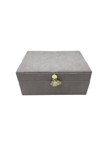 GRAVIO CORDUROY JEWELRY BOX GRAY