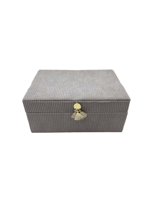 GRAVIO CORDUROY JEWELRY BOX GRAY