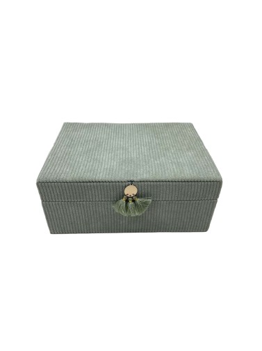 GRAVIO MINT GREEN CORDUROY JEWELRY BOX