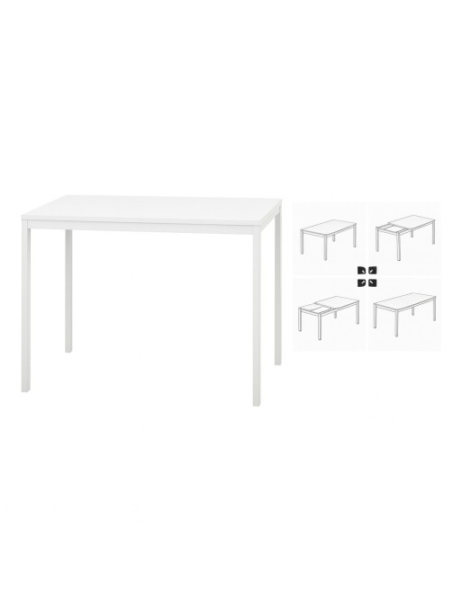 TABLE À MANGER EXTENSIBLE MODÈLE SAVOY WHITE