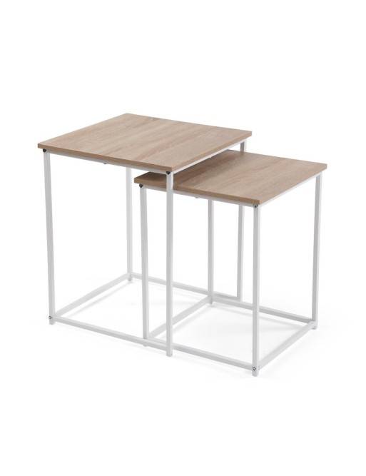 SET TABLES BASSES TIGRIS BLANC