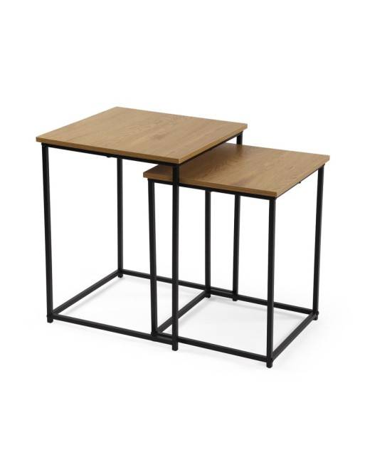 ENSEMBLE DE DEUX TABLES BASSES LUMA BLACK