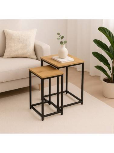 BLACK TIGRIS COFFEE TABLE SET