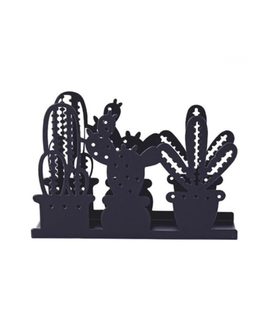 METAL NAPKIN HOLDER MODEL JARDIN CACTUS BLACK