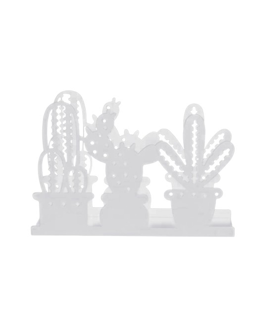 SERVILLETERO METALICO MODELO CACTO BLANCO SERVILLETERO METALICO MODELO CACTO BLANCO