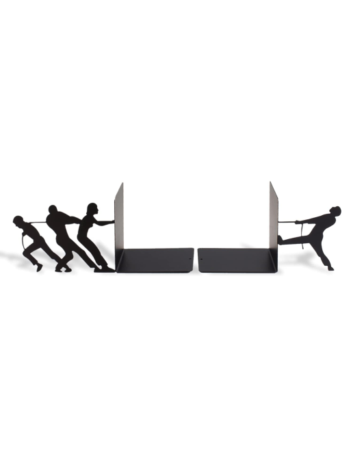 METALLIC BOOKENDS MODEL MEN ROPE PULL