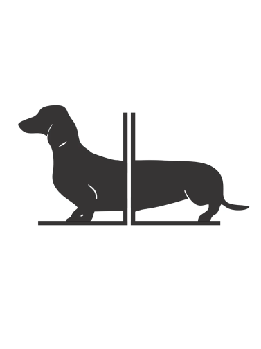 METAL BOOKEND MODEL DACHSHUND