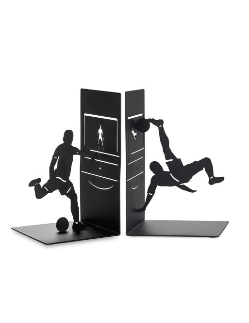 METAL BOOKENDS MODEL FOOTBALL PLAYERS