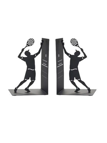 METAL BOOKENDS MODEL TENNIS PLAYERS
