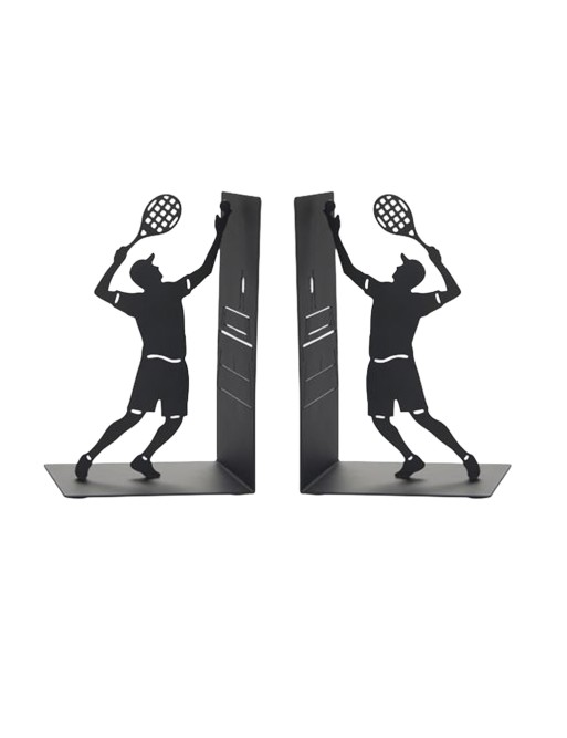 METAL BOOKENDS MODEL TENNIS PLAYERS