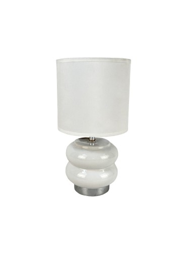 LAMPE DE TABLE BLANCHE EN SISAL