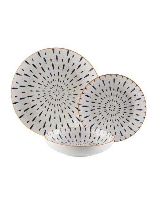 VAJILLA DE 18 PIEZAS MODELO NOBRIA