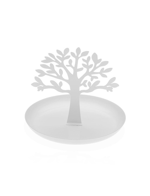 WHITE AURAL TREE METAL JEWELRY BOX