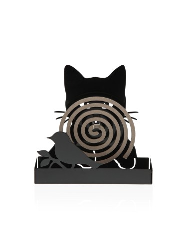 ANTI-MÜCKEN-SPIRALFIGUR KURO SCHWARZES KATZENMODELL