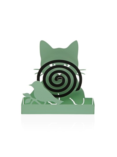 MODÈLE DE CHAT KURO GREEN POUR PORTE-SPIRALE ANTI-MOUSTIQUES