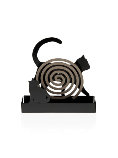 ANTI-MÜCKEN-SPIRALHALTERFIGUR MISO-KATZE SCHWARZ