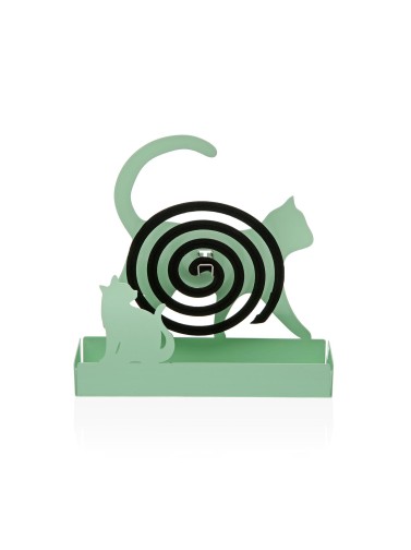 MODÈLE DE CHAT MISHU VERT MOUSTIQUE PORTE-SPIRALE