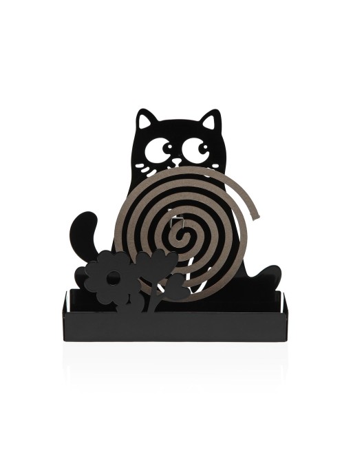 MODÈLE ANTI-MOUSTIQUES MODÈLE MISO CHAT NOIR POUR PORTE-SPIRALE