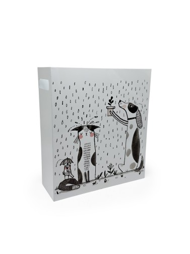 PORTE-PARAPLUIE EN MÉTAL MODÈLE PATTES BLANCHES