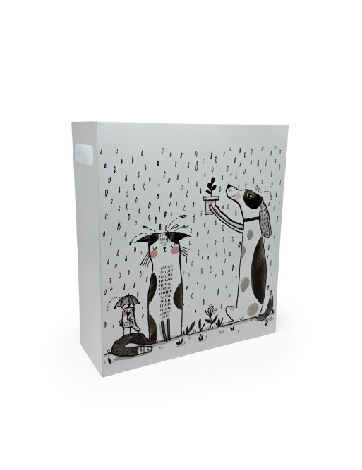 PORTE-PARAPLUIE EN MÉTAL MODÈLE PATTES BLANCHES