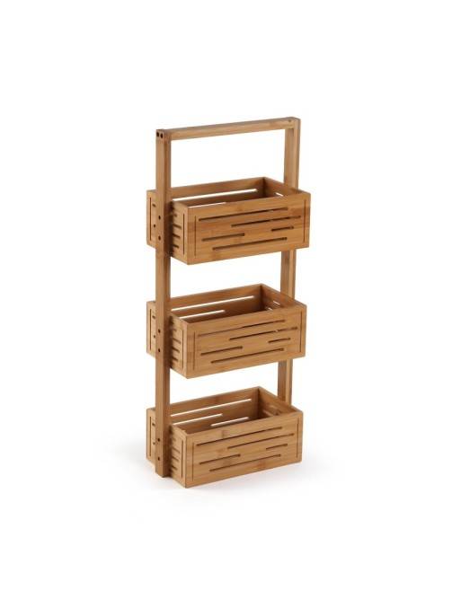 BAMBOO BATHROOM FURNITURE WITH 3 SHELVES MODEL NOOK